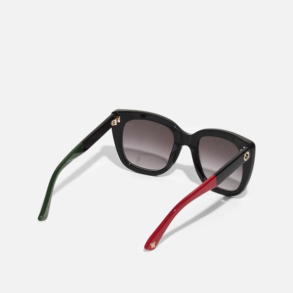 New - Gucci Web GG0163SN Cat-eye Sunglasses - Picture 4 of 12
